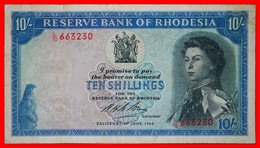~ RHODES (1853-1902): RHODESIA OF GREAT BRITAIN ★ 10 SHILLINGS 1966 RARE! CRISP!  LOW START ★ NO RESERVE! - Rhodesia