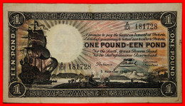 ~ SHIP (1928-1947): SOUTH AFRICA ★ 1 POUND 1940 RARITY! TO BE PUBLISHED!★LOW START ★ NO RESERVE! - South Africa