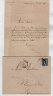 TB 3739 - 1891 - LAC - Lettre De Me Alfred AUNET Notaire à BELLEME Pour Mr MONTHEAN à SAINT GERMAIN DE LA COUDRE - 1877-1920: Période Semi Moderne