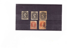 B32 -  NOVA SCOTIA  /   Y&T. Nr.  5  ( X 3 ) + Nr. 9  ( X 2 )  USATI - Usati