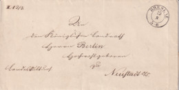 POLAND Wrocław Breslau Postal Cover To Berlin Neustadt - ...-1860 Vorphilatelie