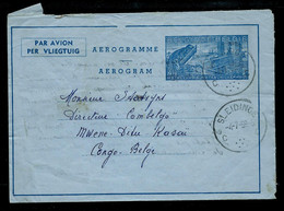 N° 3H.  Ligné Horinzontal   Obl. SLEIDINGE - C C - 04/07/59 Pour Kasai - Congo-Belge - Aerograms