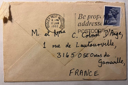 Lot De 2 Lettres Réutilisées "Re-Use Paper To Save Trees" 1979 Et 1982 Pour St Orens De Gameville (31) - Storia Postale