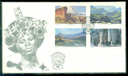 South Africa 1978 FDC Tourism (Original Packaging) Mi 548-551 Open Cover With Flyer - FDC