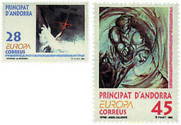 62839 MNH ANDORRA. Admón Española 1993 EUROPA CEPT. ARTE CONTEMPORANEO - Oblitérés