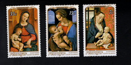 1683112840 1975 (XX) POSTFRIS MINT NEVER HINGED  SCOTT 73 75 - CHRISTMAS - MADONNA PAINTINGS - Penrhyn