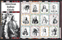 GRENADE. N°4570-81 De 2004. Les Chefs Indiens. - Indios Americanas