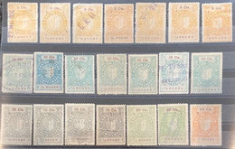 Fiskalmarken, Stempelmarken Kanton Luzern - Verschiedene Emissionen! / Revenue Stamp Switzerland, Lucerne - Fiscale Zegels