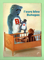 Delcampe - PUBLICITE . " L'OURS BLEU BUTAGAZ " .  AU SERVICE DE VOTRE CONFORT .  GAZ BUTANE . GAZ PROPANE - Ref. N°36018 - - Briefmarken (Abbildungen)