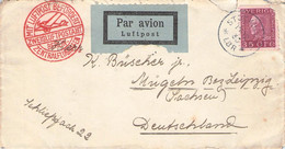 SWEDEN - AIRMAIL 1933 STOCKHOLM > MÜGELN/SACHSEN / ZO441 - Lettres & Documents