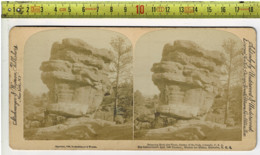 180  - STEREOGRAPH  - UNDERWWD - BALANEING ROCK GARDEN OF THE GODS  COLORADO U.S.A. - Visionneuses Stéréoscopiques