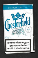 Busta Di Tabacco (Vuota) - Chesterfield Blue - Etiketten