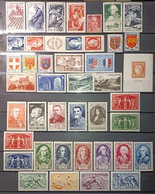 FRANCE ANNÉE COMPLÈTE 1949 Neuf** MNH (42 Timbres) - 1940-1949