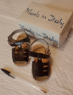 Sandale Bébé Baby Made In Italy Taille 20 Soit 13cm Cuir Liège élastomère Neuve! - Shoes