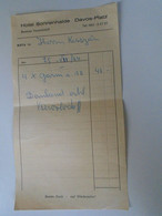 D192546  Switzerland  Nota - Invoice - Bill - Hotel Sonnenhalde -Davos-Platz  Besitzer Vsewolodoff - 1964 - Suisse