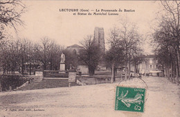 LECTOURE  La Promenade Du Bastion Et Statur Du Maréchal Lannes - Lectoure