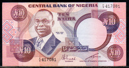 659-Nigeria 10 Naira 1979/84 F4 Sig.6 - Nigeria