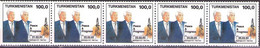 TURKMENISTAN -1993 Mi 20-24,Presidents Clinton,Nijasov,MNH**LUX - Turkménistan