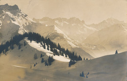 SUISSE - SVIZZERA - SCHWEIZ - Carte-photo Villars-sous-Ollon : Paysages (1913) - Ollon