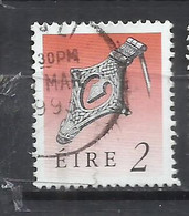 EIRE IRELAND IRLANDA 1990 ART TREASURES SILVER KITE BROOCH 2p USED USATO OBLITERE' - Used Stamps