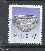 EIRE IRELAND IRLANDA 1990 ART TREASURES DUNAMASE FOOD VESSEL 4p USED USATO OBLITERE' - Used Stamps