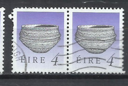 EIRE IRELAND IRLANDA 1990 ART TREASURES DUNAMASE FOOD VESSEL 4p USED USATO OBLITERE' - Used Stamps