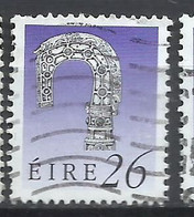 EIRE IRELAND IRLANDA 1990 1995 ART TREASURES LISMORE CROSIER 26p USED USATO OBLITERE' - Used Stamps