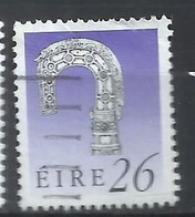 EIRE IRELAND IRLANDA 1990 1995 ART TREASURES LISMORE CROSIER 26p USED USATO OBLITERE' - Used Stamps