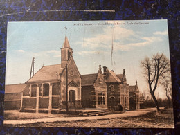 Delcampe - Cpa 80 Roye - Notre Dame De Paix Et école Des Garçons - Neuve - Roye