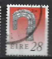 EIRE IRELAND IRLANDA 1990 1995 ART TREASURES LISMORE CROSIER 28p USED USATO OBLITERE' - Used Stamps