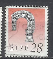 EIRE IRELAND IRLANDA 1990 1995 ART TREASURES LISMORE CROSIER 28p USED USATO OBLITERE' - Used Stamps