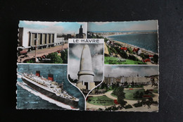 P-B 187/[76] Seine Maritime,Le Havre-La Gare,Le Port Et La Plage,Bateau "Le Liberté",Les Nouvaux Immeubles Le Square/19? - Stazioni