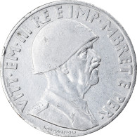 Monnaie, Albania, Vittorio Emanuele III, Lek, 1939, Rome, TTB+, Stainless Steel - Albanie