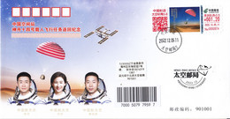 China 2022  Shenzhou 14 Spacecraft  The Returning  ATM Stamp  Commemorative Covers(2v) - Asien