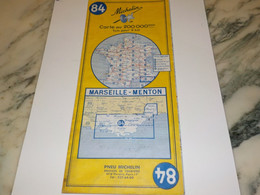 CARTE ROUTIERE MICHELIN  MARSEILLE - MENTON   N 84 - Cartes Routières