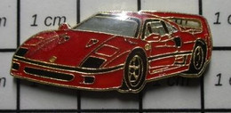 410B Pin's Pins / Beau Et Rare / AUTOMOBILES / FERRARI F40 ROUGE - Ferrari