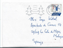 NIEDERLANDE 322 / Windmühle Und Tannenbaum Im Stempel      2022 - Lettres & Documents