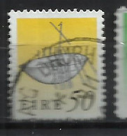 EIRE IRELAND IRLANDA 1990 1995 ART TREASURES BROIGHTER BOAT 50p USED USATO OBLITERE' - Used Stamps