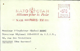 Ema Havas CG  1966   NATO OTAN Alliance Pour La Paix étoile 75 Paris A86/39 - NATO