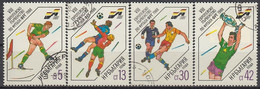 BULGARIA 3667-3670,used,football - Oblitérés