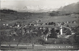 Wattenwil & Die Alpen Photo AK 1959 - Wattenwil