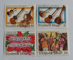 N° 514 à 517       Noël 1984 - Orchestre Et Instruments De Musique  -  Oblitérés - Trinidad & Tobago (1962-...)