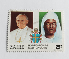 N° 1237       Jean - Paul II Et Béatification De Soeur Anuarite - Gebruikt