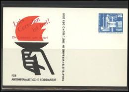 GERMANY DEUTSCHLAND DDR Stamped Stationery D-DDR ST STAT 006-1 Communist Propaganda Luis Corvalan  Chile Related - Other & Unclassified