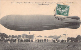 CPA - AVIATION - Dirigeable - LE DIRIGEABLE VILLE DE NANCY - Après L'Atterrissage - Airships