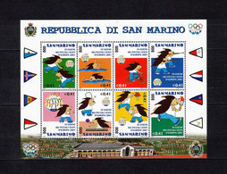 SAN MARINO 2001 Foglietto BF73 "GIOCHI Dei Piccoli Stati Europei" - Blocchi & Foglietti