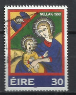 EIRE IRELAND IRLANDA 1990 CHRISTMAS MADONNA AND CHILD NOLLAIG NATALE NOEL WEIHNACHTEN NAVIDAD 30p USED USATO OBLITERE' - Used Stamps