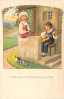 CPA - ILLUSTRATEUR - Pauli EBNER - VIEILLE CHANSON QUI RESTE TOUJOURS NOUVELLE - Enfant Jouant De La Guitare - Chat - Ebner, Pauli