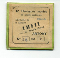 Matériel De Pêche / Collection Thème Pêche / Ancien Sachet D'hameçons N° 16 / Marque : Thiel à Antony (92) - Fishing