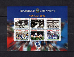 SAN MARINO 2002 Foglietto BF75 "Mondiali Di Calcio 2002" - Blocchi & Foglietti